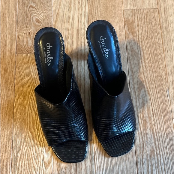 Black Heeled high heels by charles david sz 9.5 - Picture 7 of 12